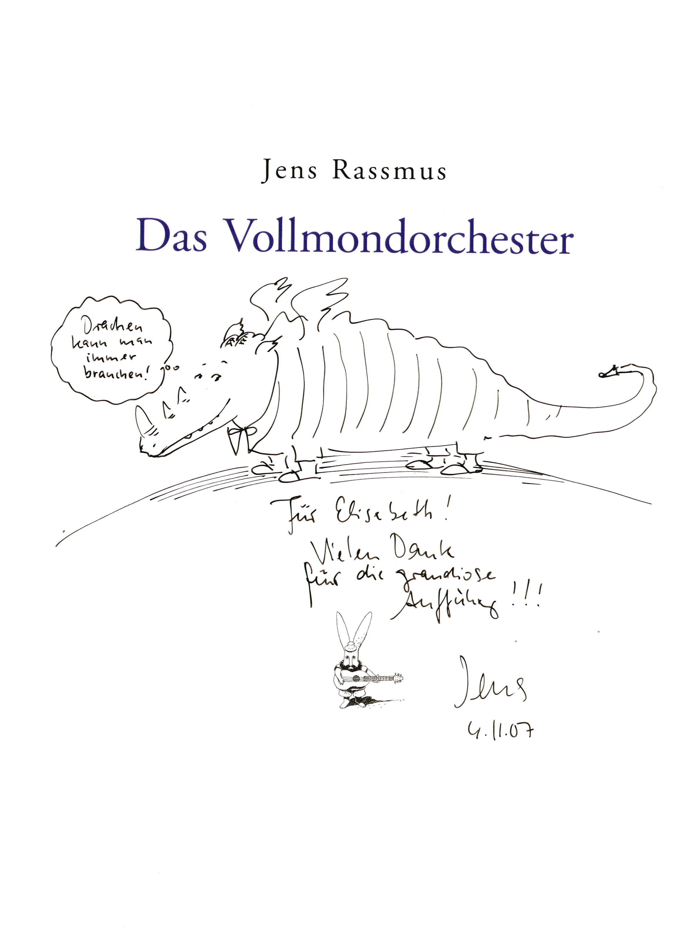  - Widmung von Jens Rassmus